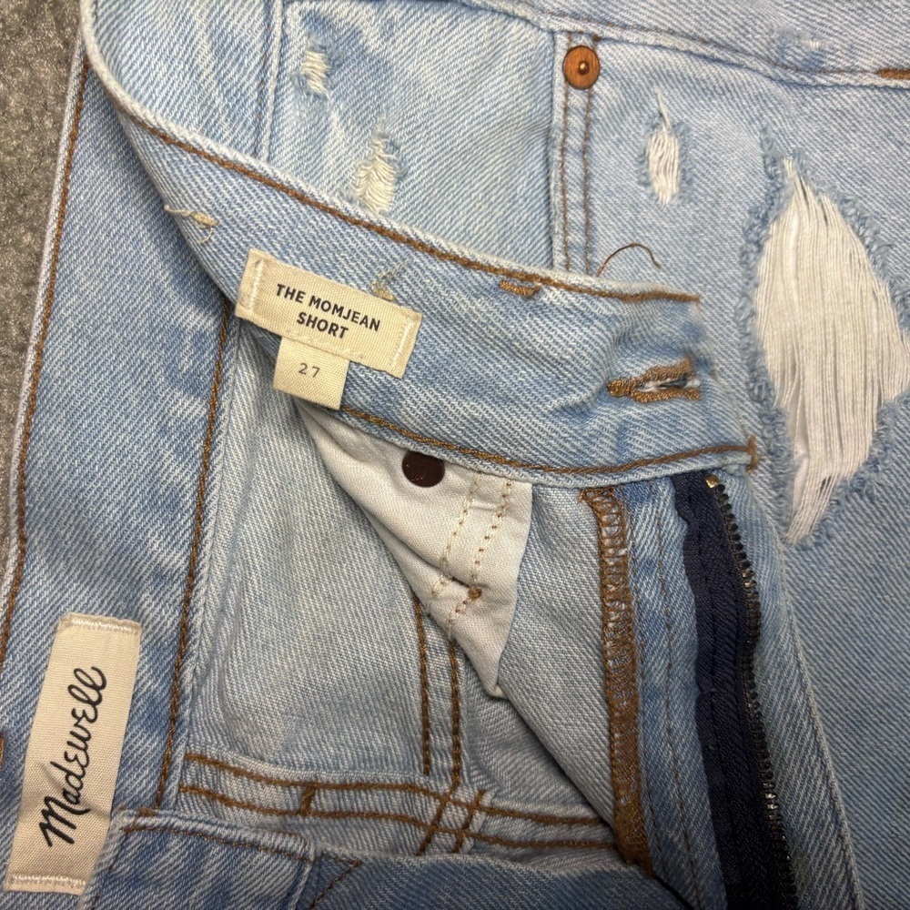 Madewell the Momjean denim shorts Blue Jean Shorts - Picture 3 of 7